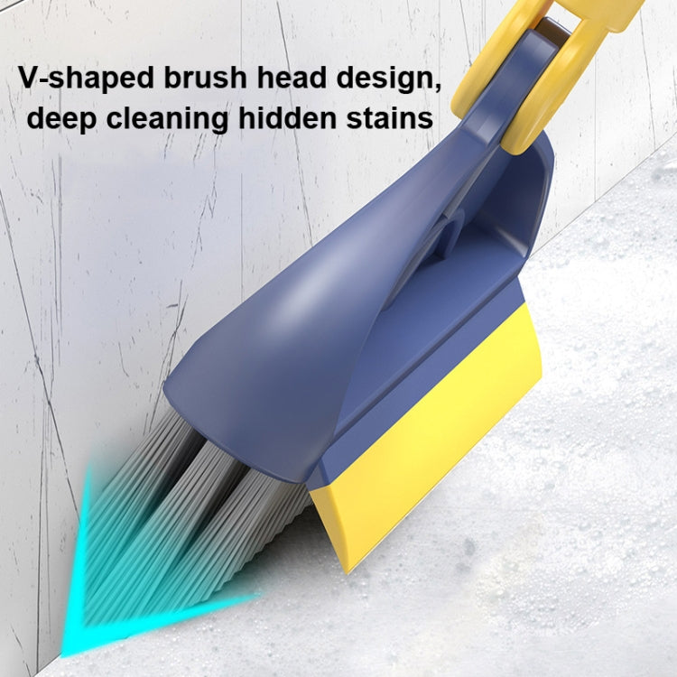 Hard Bristle Crevice Brush Long Handle Floor Brush Wiper,Style: