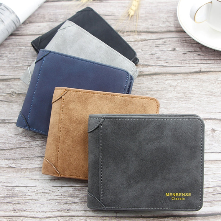 Menbense Matte Short Large Capacity Fashion Casual Adapter Male Wallet