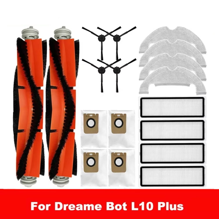 Replacement Accessories for Xiaomi Dream L10 Plus, 4 PCS Side Brush, 2 PCS Filter