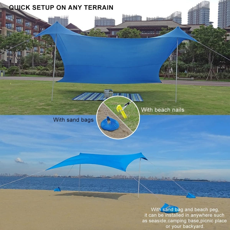 Outdoor Beach Lycra Canopy Camping Tent Sunshade Fishing Tent, Size:, 210x160x150cm, 210x200x150cm, 300x300x200cm