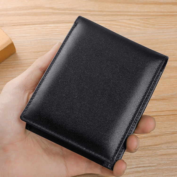 TP-215 Leather RFID Anti-theft Tri-fold Short Wallet