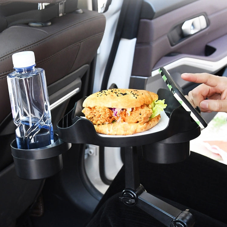 Car Water Cup Holder Dinner Plate Rack Rotatable Mobile Phone Holder