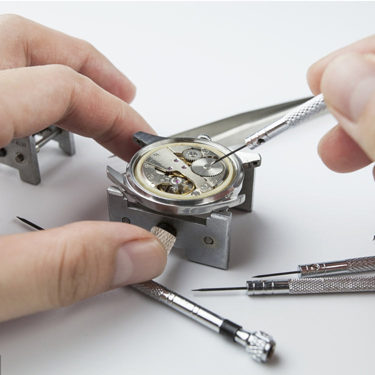 2 In 1 Watch Movement Holder Clip Base Metal Multi Function Vise Clamp, Random Color Delivery