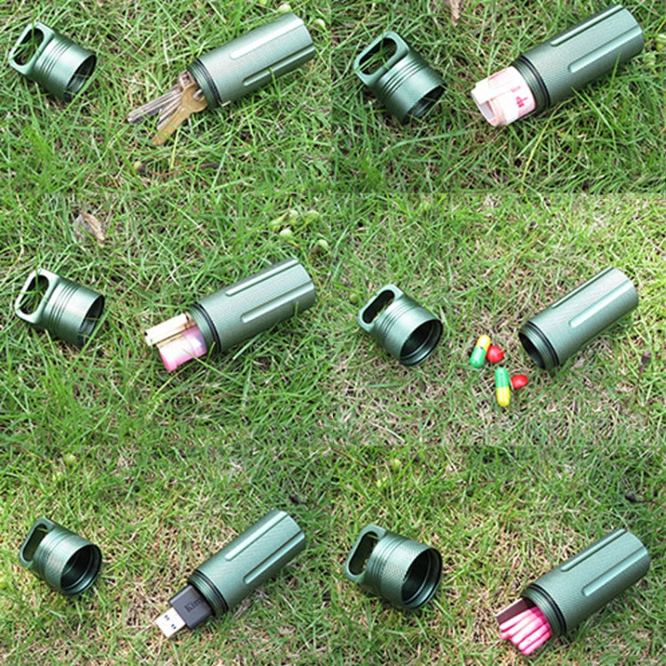 Aluminum Alloy Full Seal EDC Waterproof Can Outdoor Survival Equipment