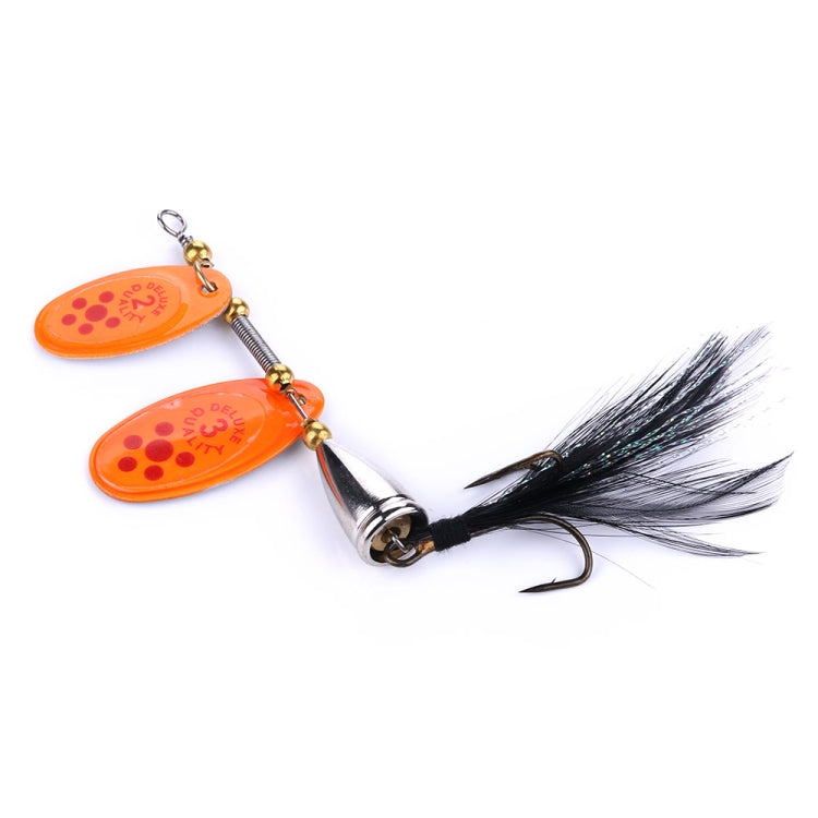 HENGJIA SP304 6.5cm 13g Feather Hook Rotating Sequin Road Lure Bait