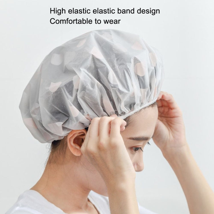 Waterproof Shower Hat Adult Women Bathing Hair Cover Anti-fume Hair Cover, 1 PCS Pink, 1 PCS Apricot, 1 PCS Grey