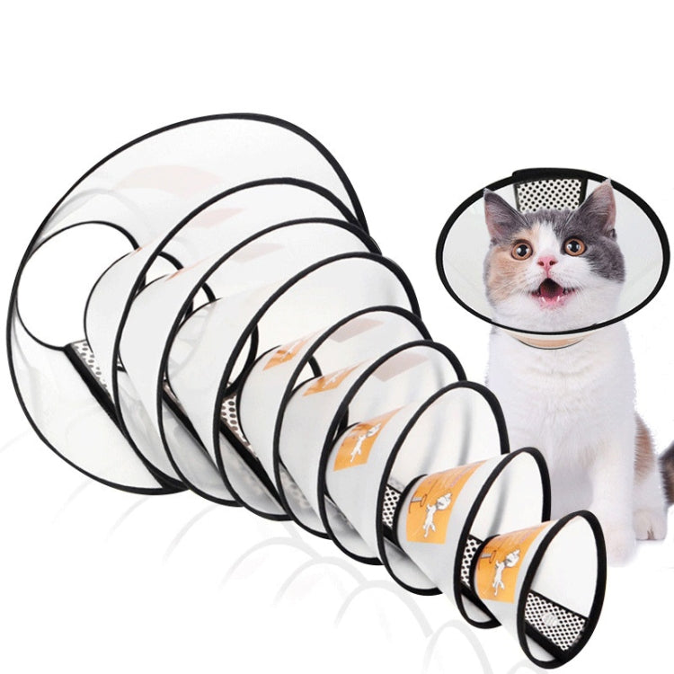 Pet Protective Headgear Cat And Dog Anti-Bite Collar After Cosmetic And Operation, Size: No.7/8cm