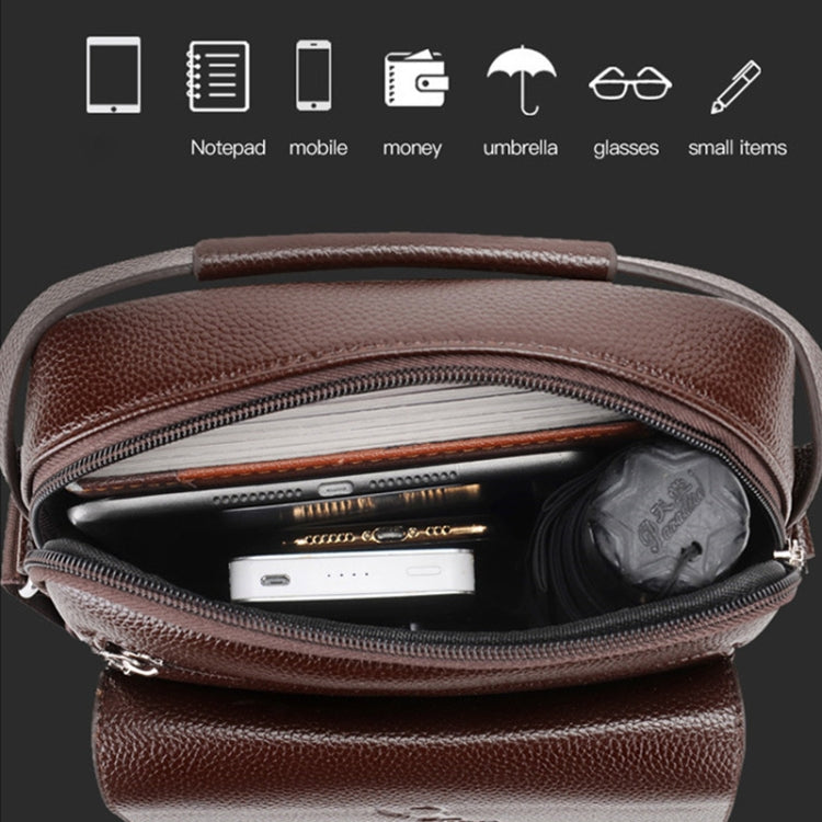 WEIXIER D244 Men Shoulder Bag Large Capacity Business Retro Messenger Bag