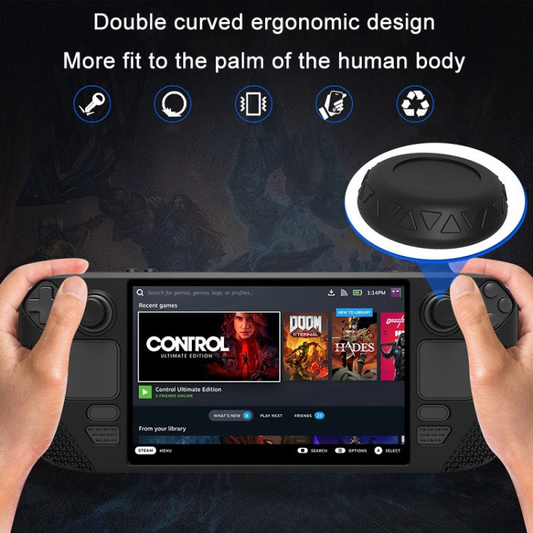 All-Inclusive Silicone Cover With Button Cap For Steam Deck