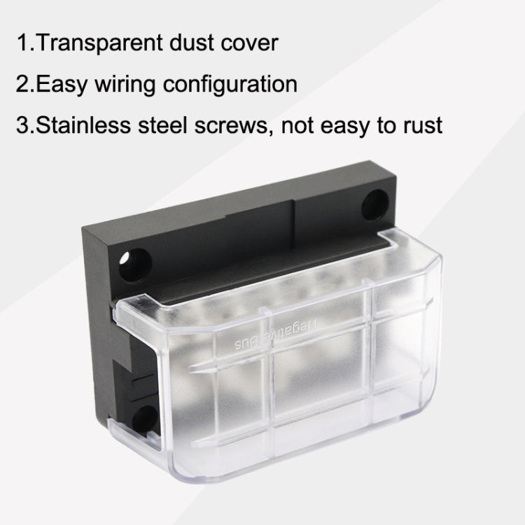 RV Bus Bar 12PIN 100A 32V High Current Copper Bar Wiring Bar