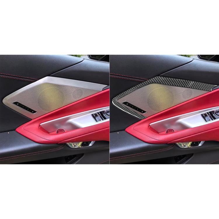 For Chevrolet Corvette C8 2pcs /Set Car Door Speaker Frame Sticker