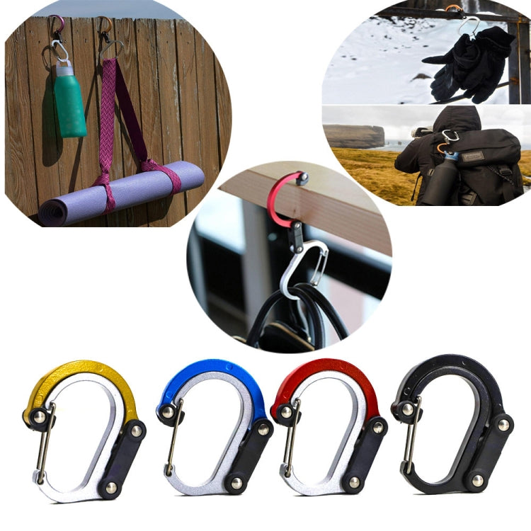 Aluminum Alloy D-type Outdoor Mountaineering Hook