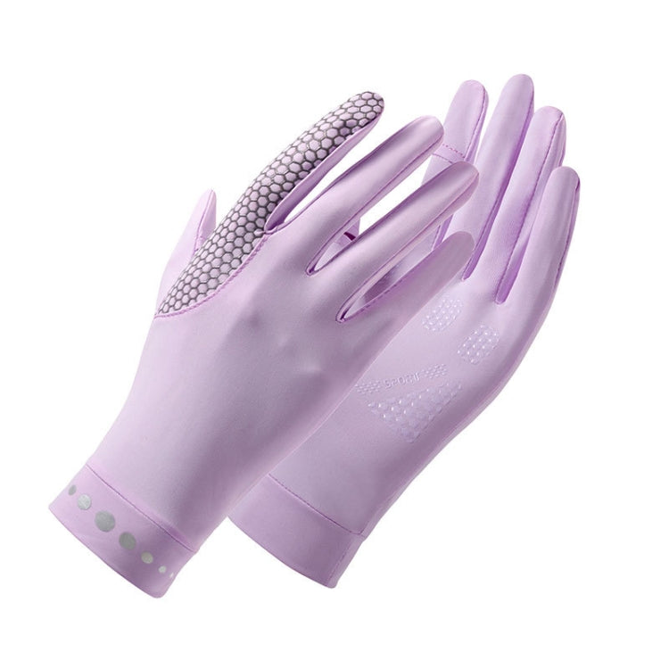 1 Pair XC-14 Riding Driving Sunscreen Anti-UV Fingerless Ice Silk Gloves, Style:, Honeycomb (Purple), Honeycomb (Pink), Honeycomb (Yellow), Honeycomb (Gray), Honeycomb (Black), Honeycomb (Dark Gray), Line (Purple), Line (Dark Gray), Line (Light Gray)
