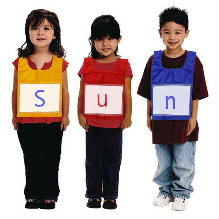 Sports Vest Game Number Alphabet Teaching Vest