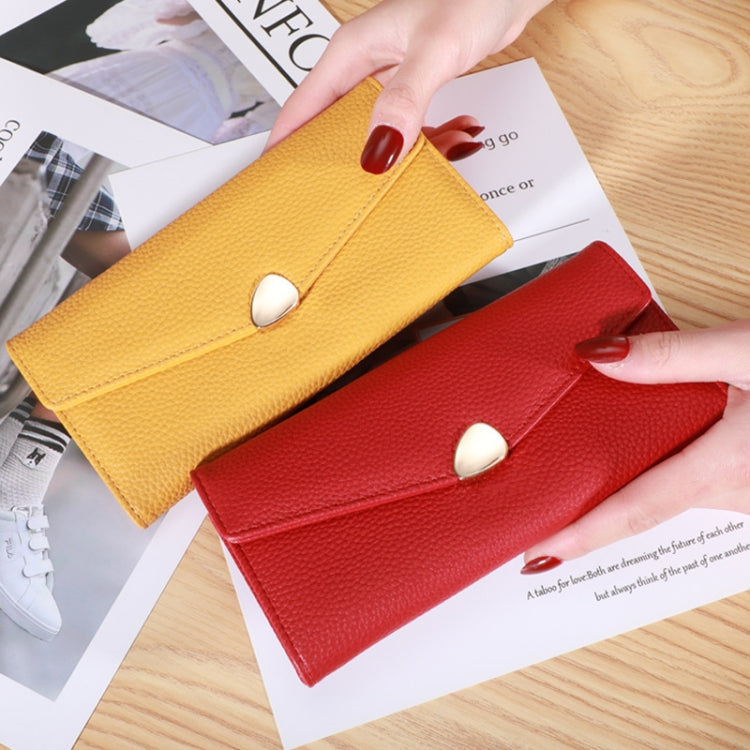 87P Litchi Pattern Multifunctional Large Capacity Wallet Phone Bag
