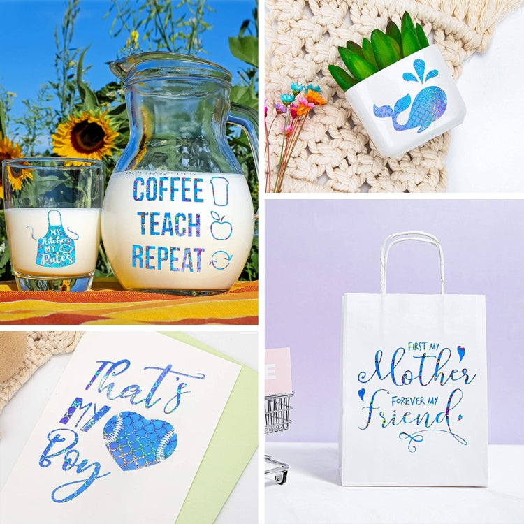 Gradient Self Adhesive Vinyl DIY Graphics for Home Window Decal Decor