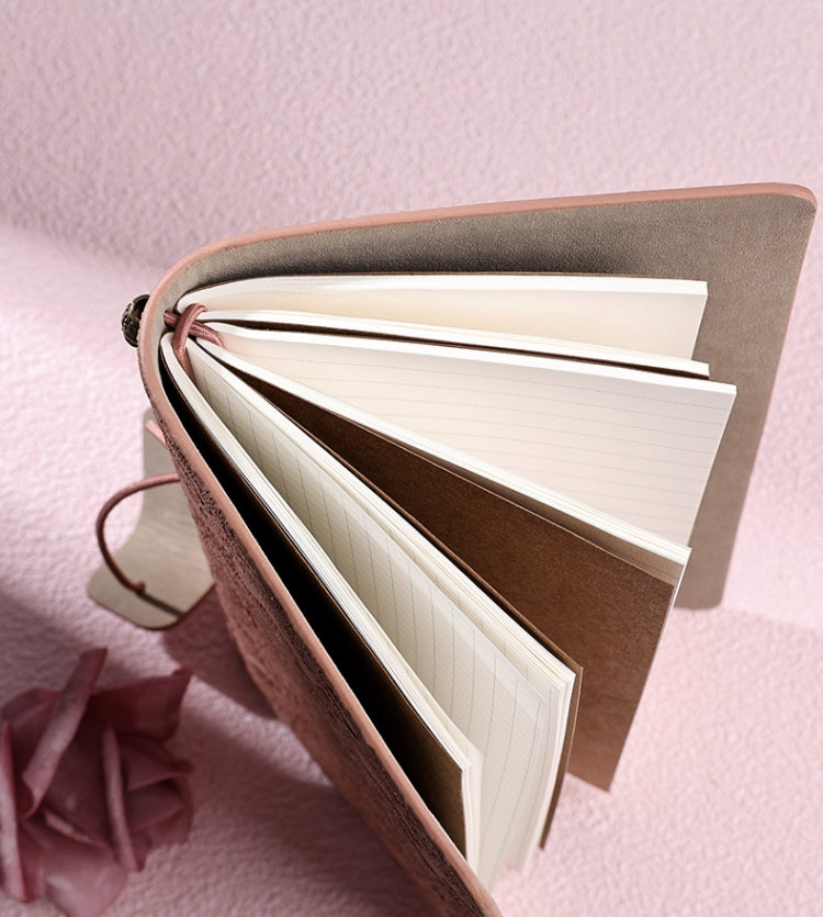 A6 Retro Lace Carved Girls Hand Ledger Diary With 3 Separate Inner Pages