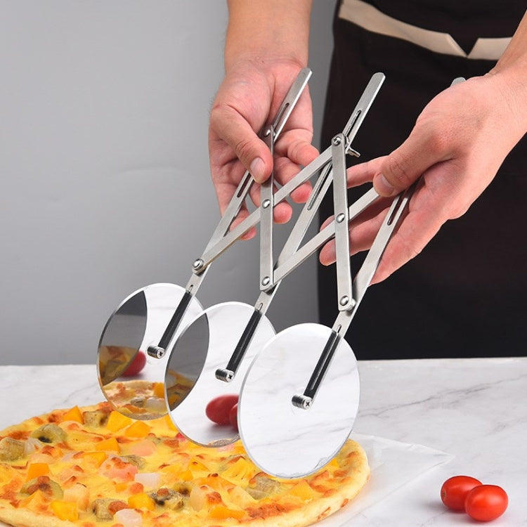 Stainless Steel Retractable Multipurpose Pizza Knife, Style: