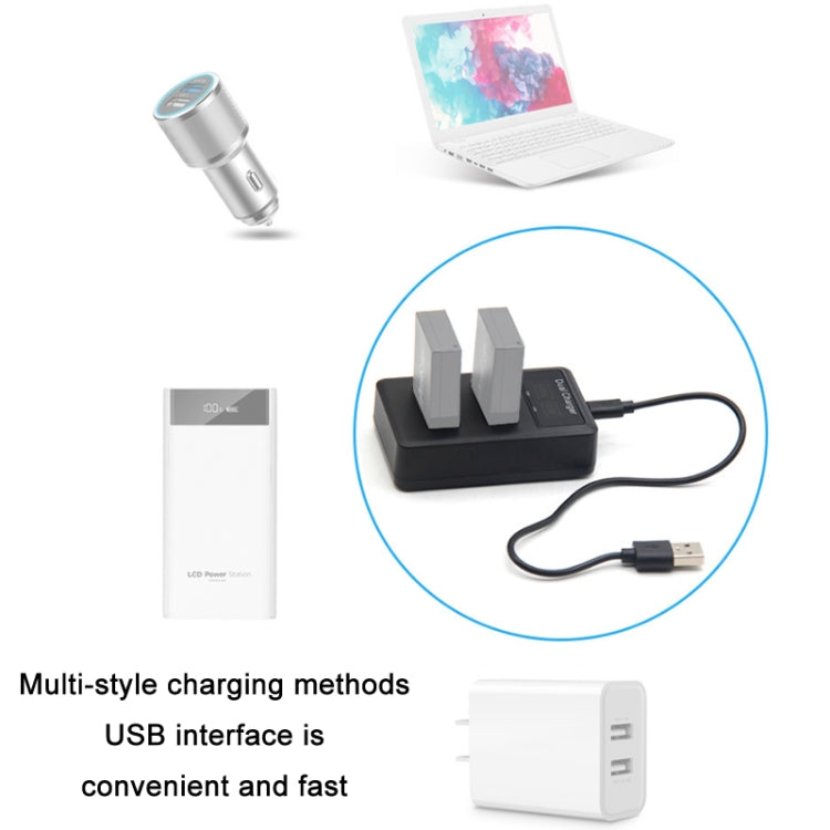 Vertical Dual Charge SLR Camera Battery Charger