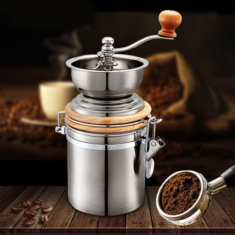 Household Stainless Steel Hand Crank Coffee Bean Grinder