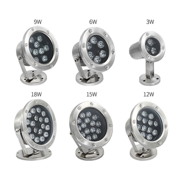 LED Underwater Light Pool Fish Pond Fountain Waterproof Landscape Light, 12W, 18W, 24W