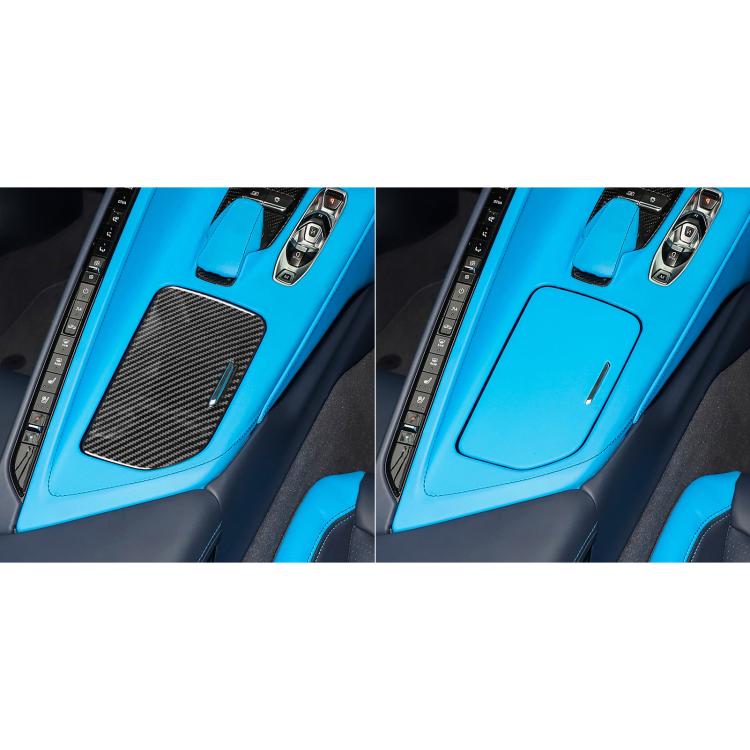For Chevrolet Corvette C8 Right-Hand Drive Center Control Cup Cover Sticker