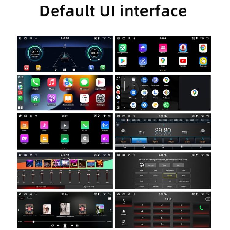 Car Radio Wireless Bluetooth Hands-Free Android Navigation