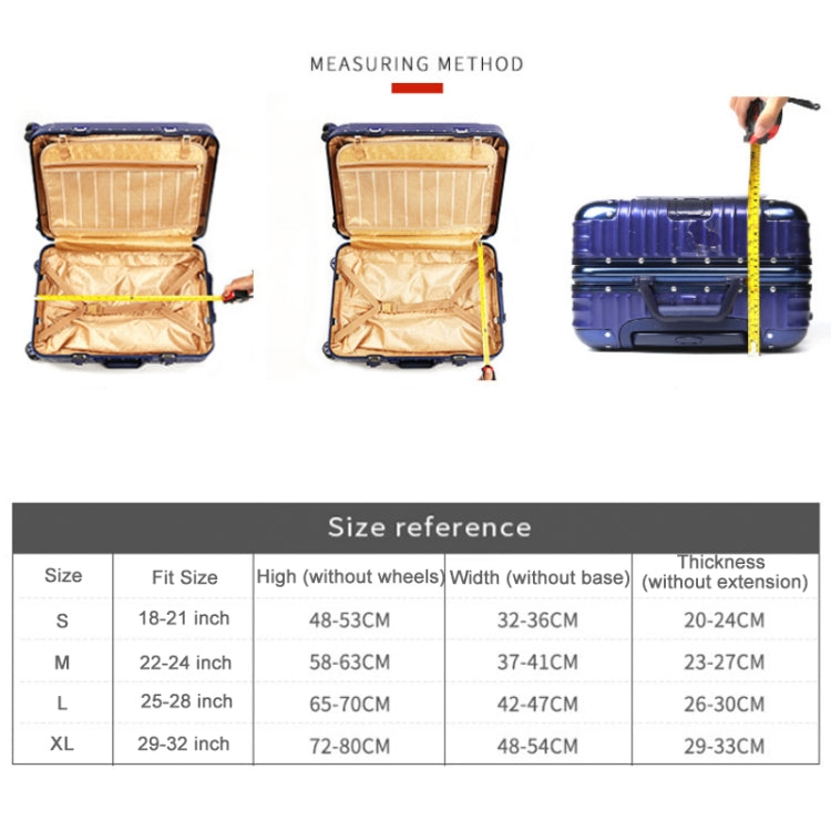 Luggage Thickening Wear-resistant Elastic Anti-dust Protection Cover, XL