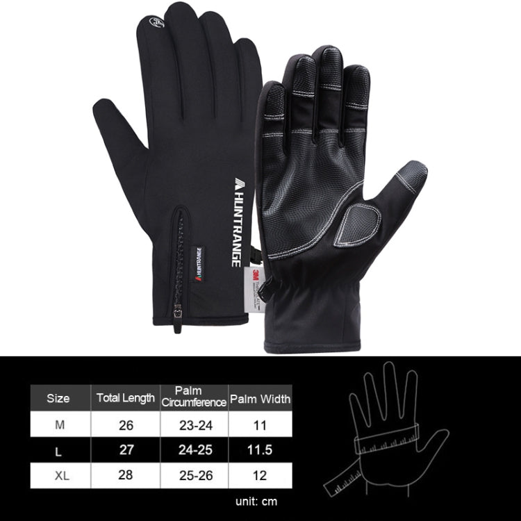 HUNTRANGE A023 Outdoor Waterproof Sports Riding Velvet Touch Screen Gloves