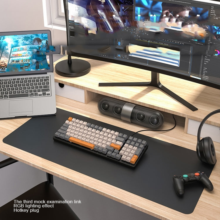 ZIYOU LANG K3 100 Keys Game Glowing Wired Mechanical Keyboard, Cable Length: 1.5m, Style:, K3 Micro Light Version Green Axis, K3 Micro Light Version Red Axis, K3 Water Green Version Green Axis, K3 Water Green Version Red Axis, K3 Bee Version Red Axis...