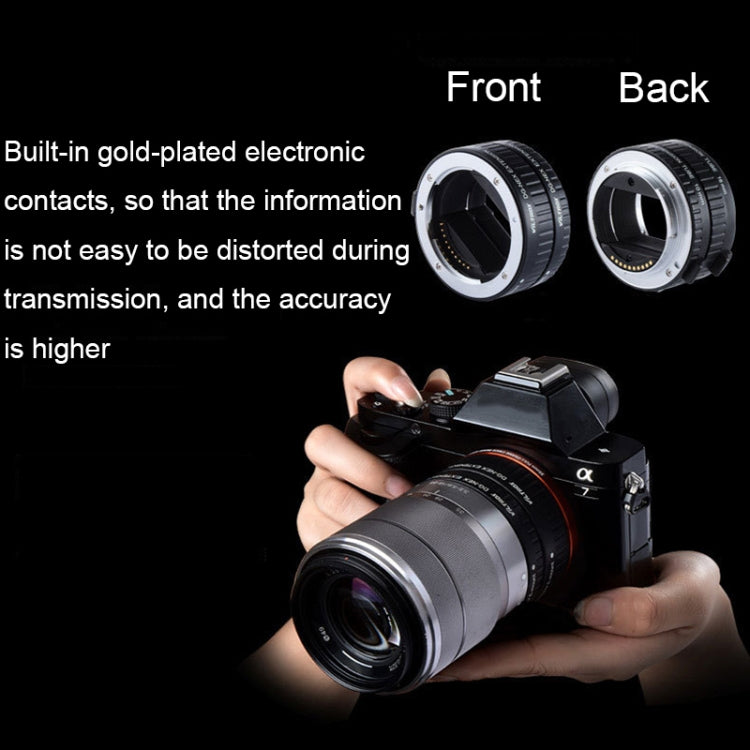 For Sony VILTROX DG-NEX Camera Automatic Close-Up Ring Macro Ring Set