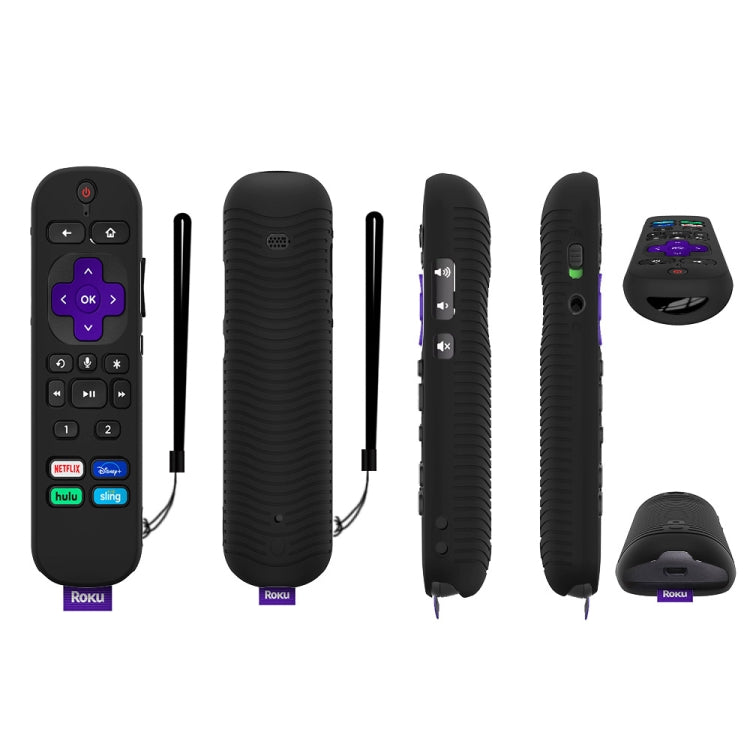 For TCL Roku Voice Remote Pro Y30 Remote Control Shockproof Silicone Protective Case, For TCL Roku Voice Remote Pro(Black), For TCL Roku Voice Remote Pro(Orange), For TCL Roku Voice Remote Pro(Red), For TCL Roku Voice Remote Pro(Luminous Green)