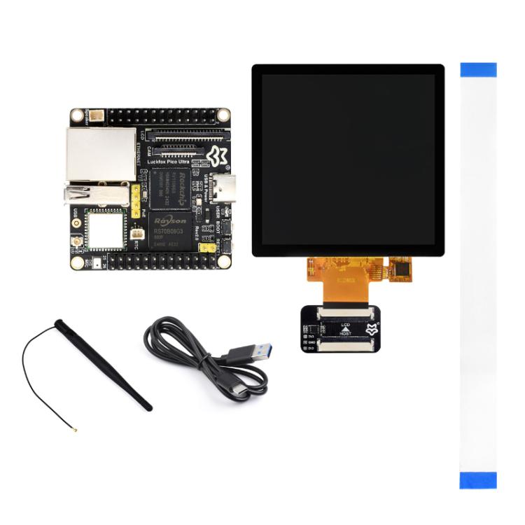 Luckfox Pico Ultra BW RV1106G2 0.5TOPS Micro Linux Development Board Integrated Processor With Wi-Fi/No PoE, Without Screen, 480x480 Touch Screen, 720x720 Touch Screen