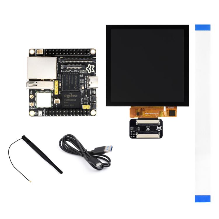 Luckfox Pico Ultra BW RV1106G2 0.5TOPS Micro Linux Development Board Integrated Processor With Wi-Fi/No PoE, Without Screen, 480x480 Touch Screen, 720x720 Touch Screen
