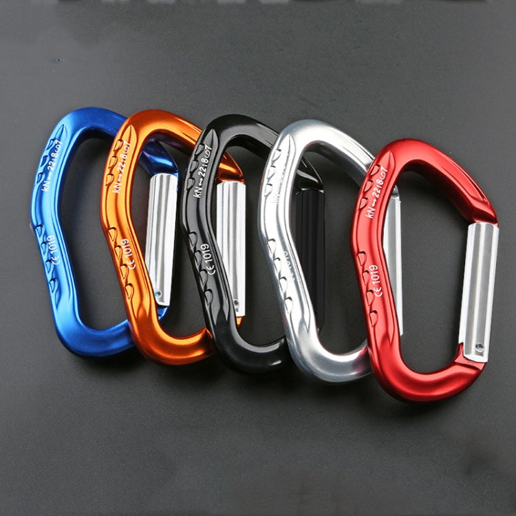 XINDA 22KN Rock Climbing Straight Quickdraw Spring-loaded Gate Buckle Aluminum Carabiner, XD-8126 (Orange), XD-8126 (Silver), XD-8126 (Blue), XD-8126 (Black), XD-8126 (Red)