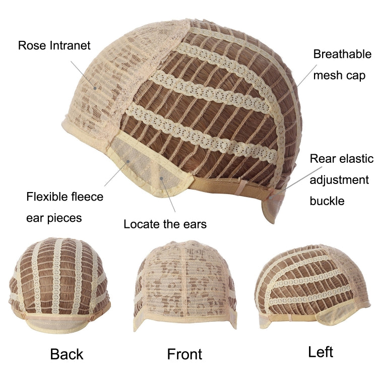 Ladies Short Curly Hair High Temperature Silk Chemical Fiber Wig Headgear