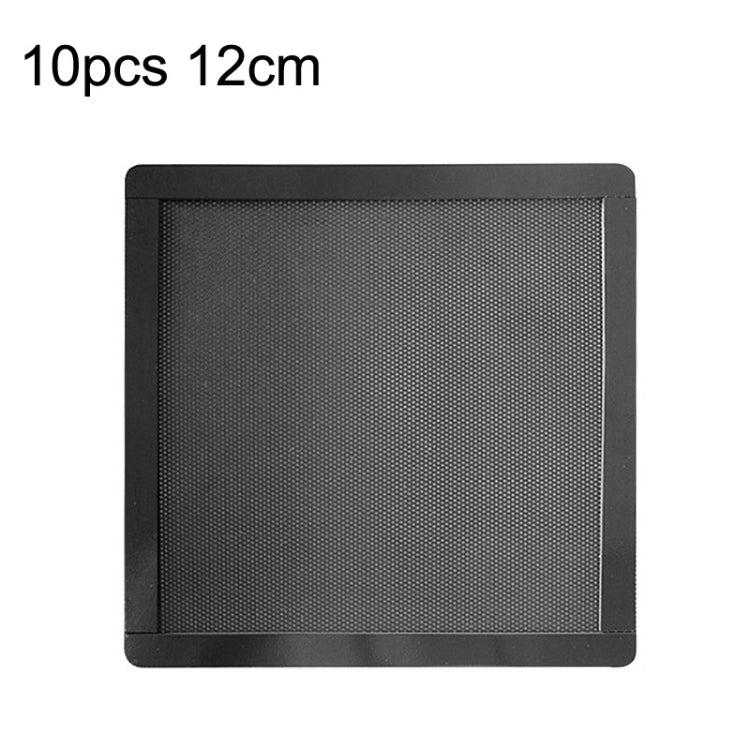 PVC Cooling Fan Dust Net Desktop Computer Industrial Fan Filter Cover, 10pcs 12cm With Magnetic Suction, 10pcs 14cm With Magnetic Suction, 10pcs 12x24cm With Magnetic Suction, 10pcs 14x28cm With Magnetic Suction Ordinary Version