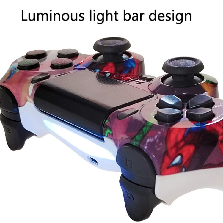For PS4 Wireless Bluetooth Game Controller With Light Strip Dual Vibration Game Handle
