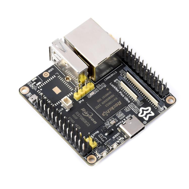 Luckfox Pico Ultra B RV1106G2 0.5TOPS Micro Linux Development Board Integrated Processor Without Wi-Fi/PoE, Without Screen, 480x480 Touch Screen, 720x720 Touch Screen