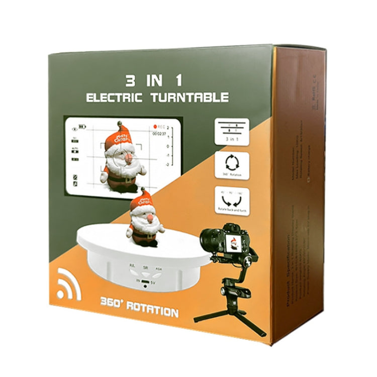 2 In 1 Charging Turntable Rotary Jewelry Live Shooting Display Stand