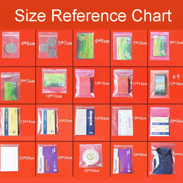 100pcs Perforated Ziplock Bag Thickened Transparent Packaging Bag Plastic Sealed Bag