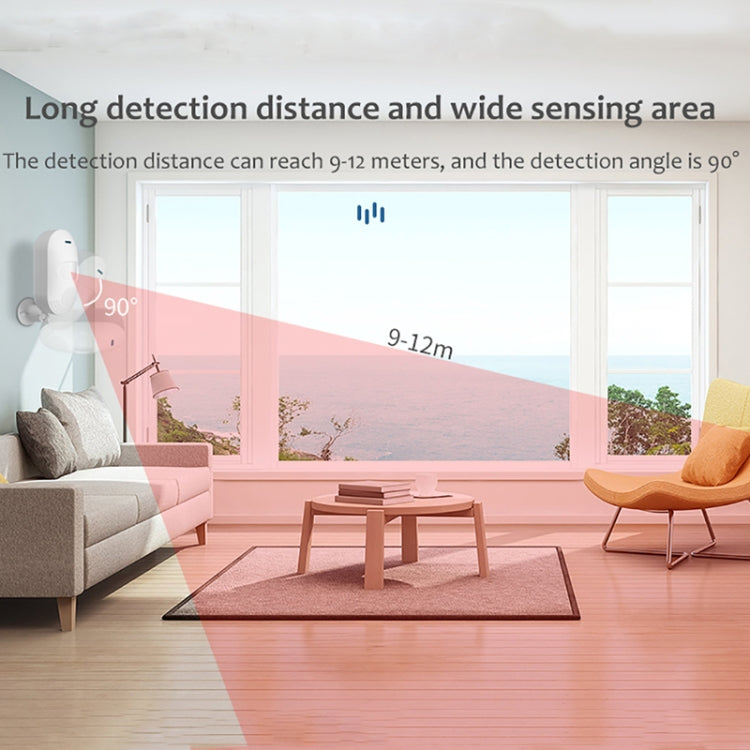 TUYA APP Control Wireless PIR Motion Sensor Alarm WiFi Motion Detector