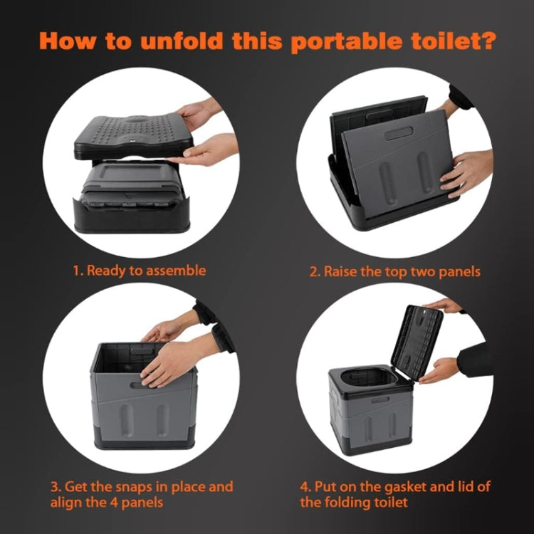 Car Folding Portable Toilet Outdoor Emergency Mobile Toilet