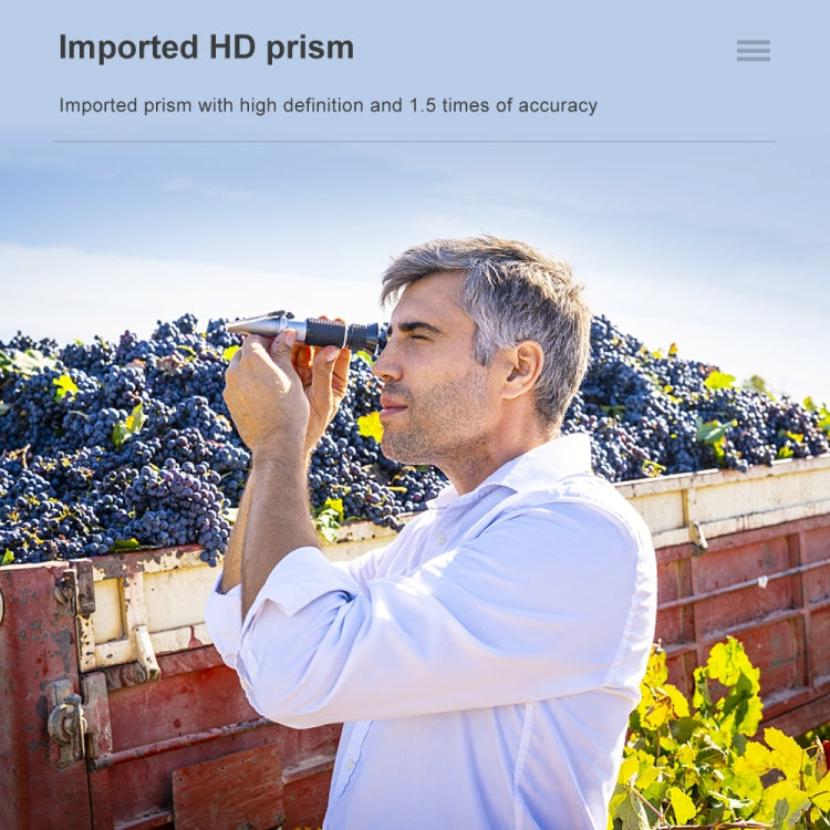 Handheld Refractometer Fruit Sugar Meter Brix Tester 0-32 Measuring Range