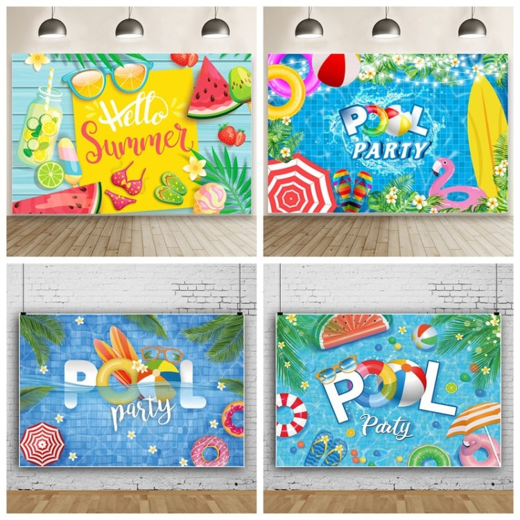 80x120cm Summer Pool Party Decoration Backdrop Swimming Ring Photography Background Cloth