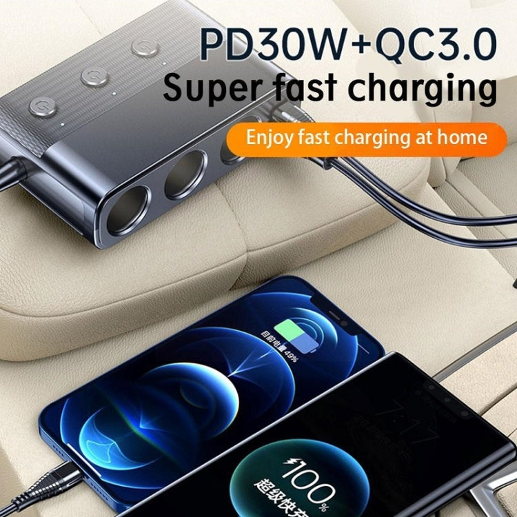 Car Cigarette Lighter USB3.0/PD Interface 128W Car Charger
