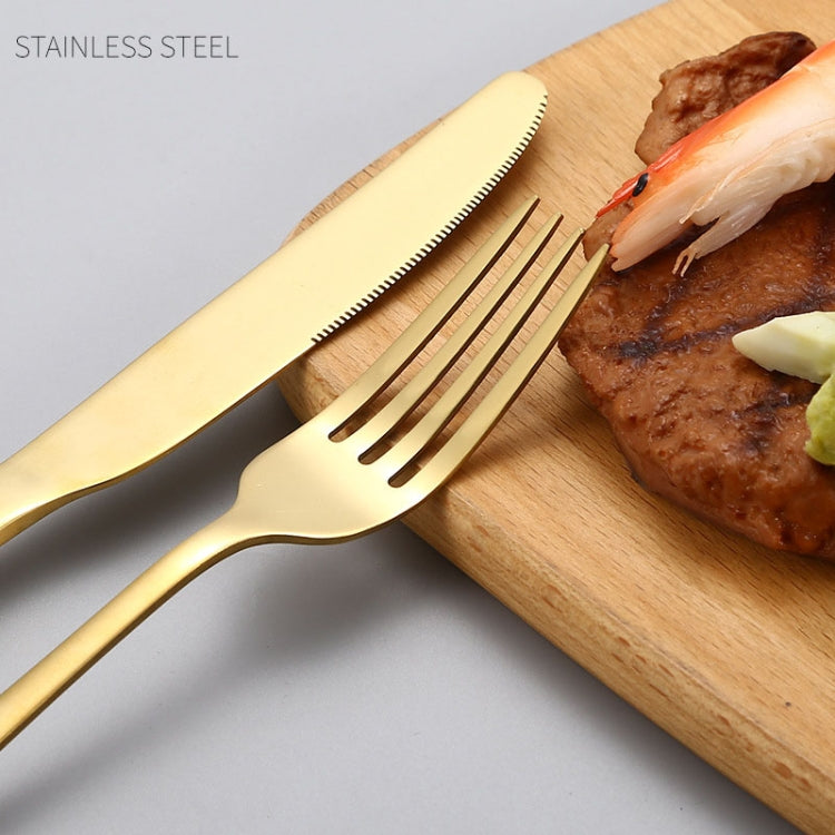 24pcs/set Boxed Stainless Steel Cutlery Knife, Fork and Spoon Cutlery Set