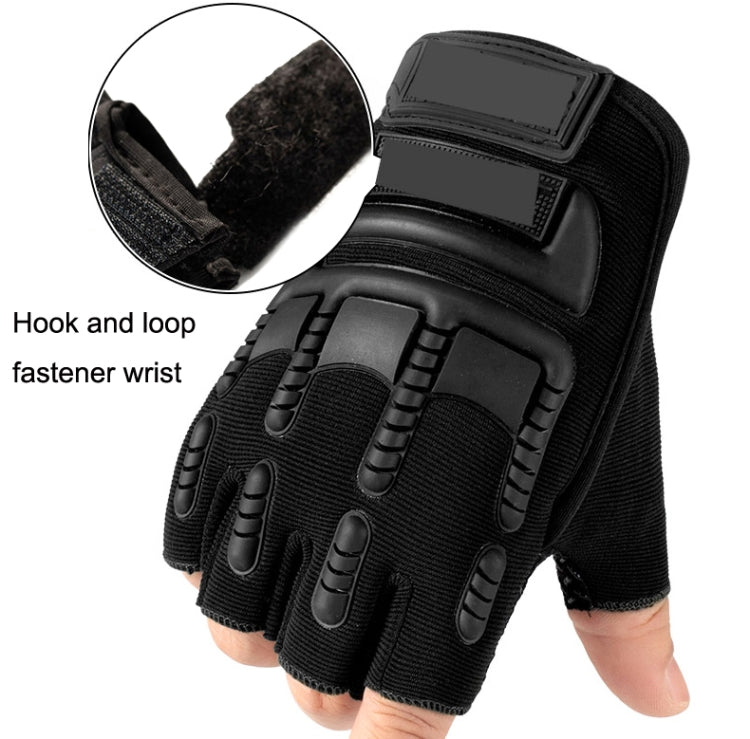 Outdoor Sports Non-slip Silicone Protective Half-finger Gloves