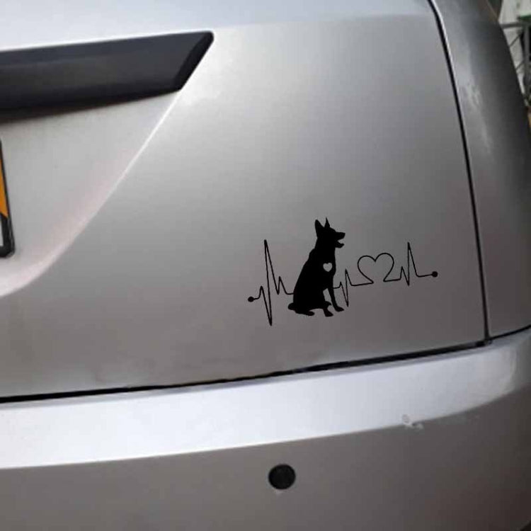 10pcs German Shepherd Cartoon Animal Car Sticker