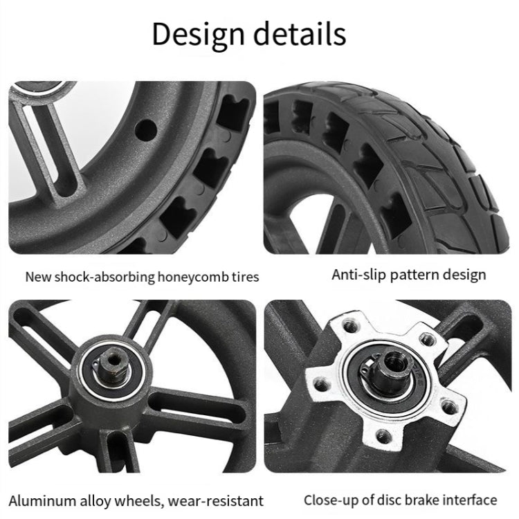 For Xiaomi M365 Electric Scooter 8.5-inch Rear Wheel Solid Shock-absorbing Honeycomb Tire with Hub